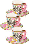 Alice au pays des merveilles Tea Party | Ensemble tasses et soucoupes