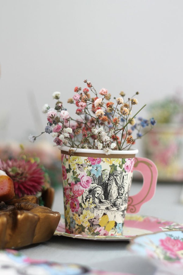 Alice au pays des merveilles Tea Party | Ensemble tasses et soucoupes