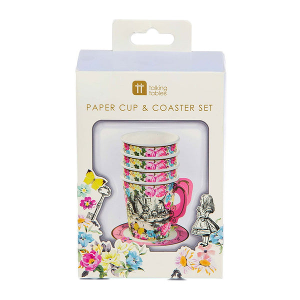 Alice au pays des merveilles Tea Party | Ensemble tasses et soucoupes