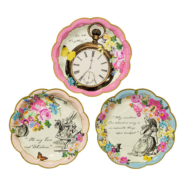 Alice au pays des merveilles Tea Party | Assiettes délicates