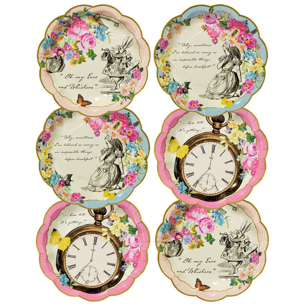 Alice au pays des merveilles Tea Party | Assiettes délicates