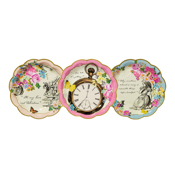 Alice au pays des merveilles Tea Party | Assiettes délicates
