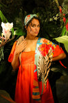 Embroidered Headband | Floral Zebra