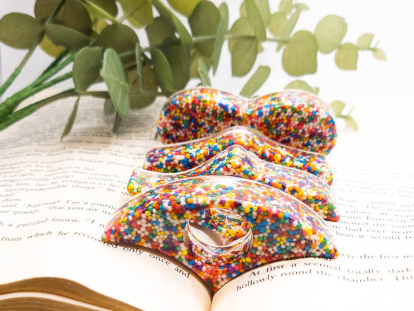 Rainbow Sprinkle Book Holder/Page Spreader