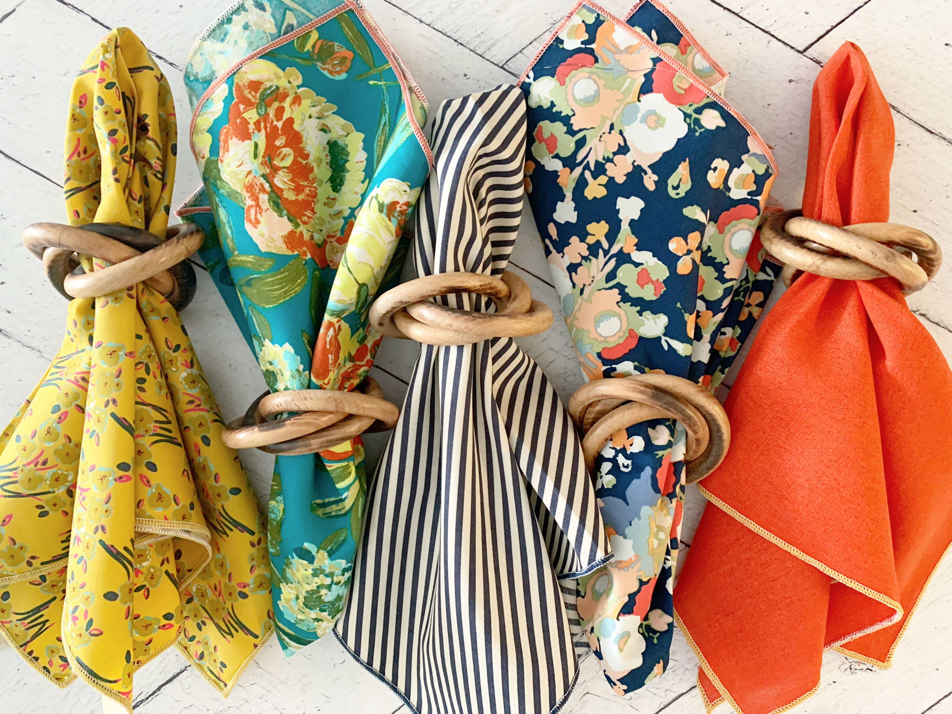 Serviettes en tissu | Rassembler {Ensemble de 5}