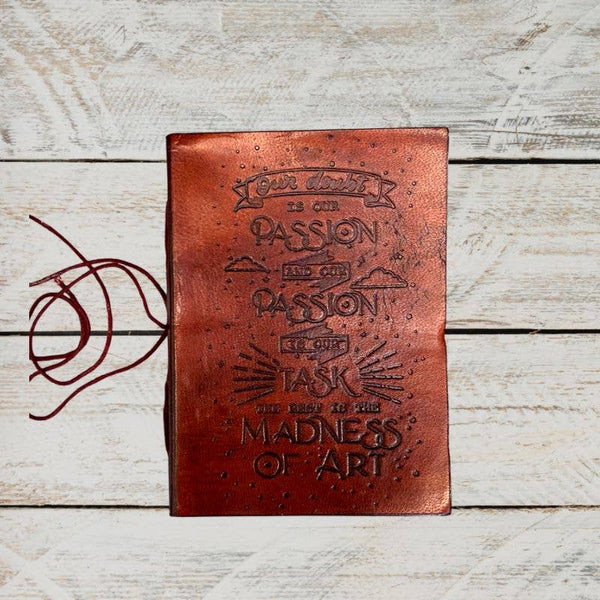 Journal en cuir fait main {5x7} | Notre doute est notre passion