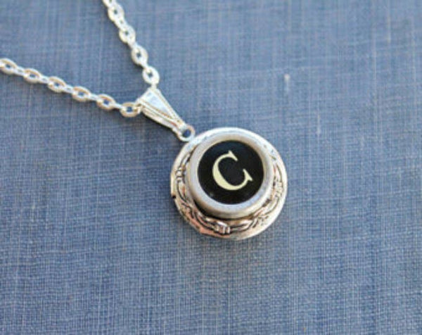 Typewriter Key Locket