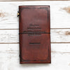 Handmade Leather Traveler’s Notebook | The Future Belongs {Eleanor Roosevelt}