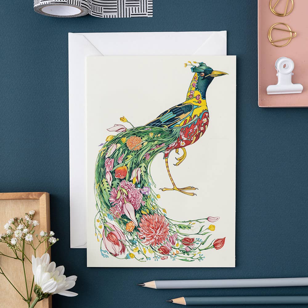 Aquarelle originale | Oiseau de paradis