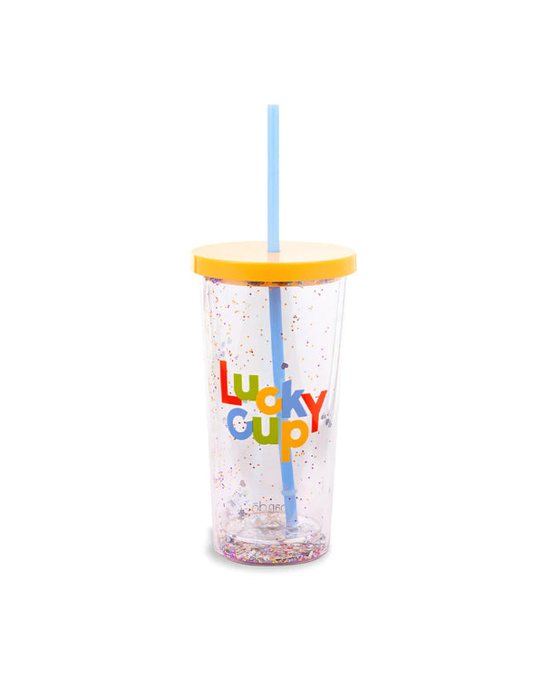 Glitter Bomb Sip Sip Tumbler with Straw | Lucky Cup