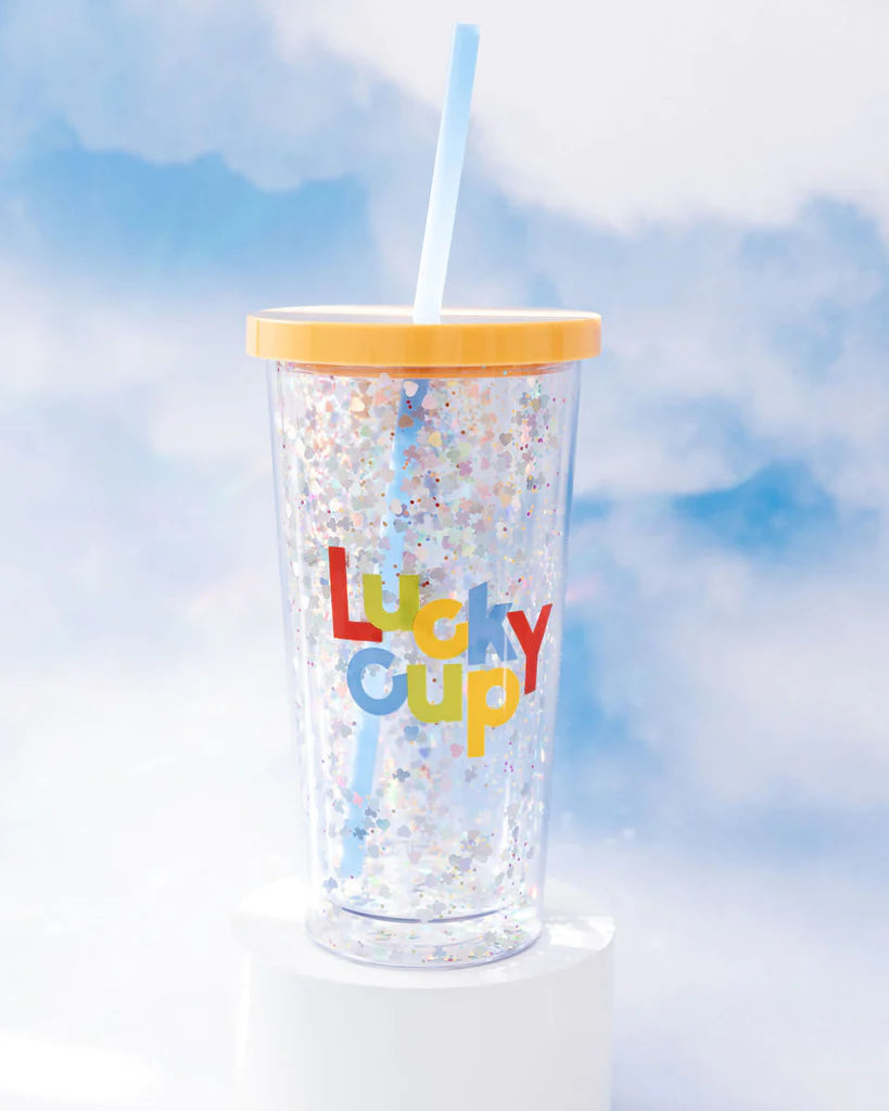 Glitter Bomb Sip Sip Tumbler with Straw | Lucky Cup {clearance}