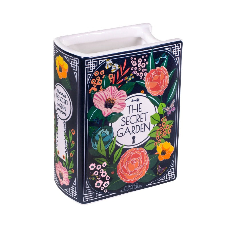 The Secret Garden Ceramic Book Vase