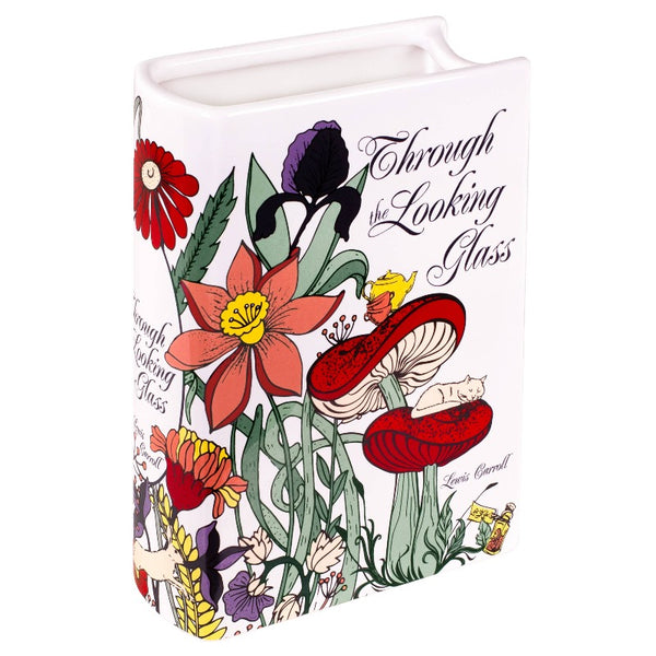 Through the Looking Glass Ceramic Book Vase