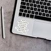 Stop Asking for Directions {Clear Vinyl Sticker}