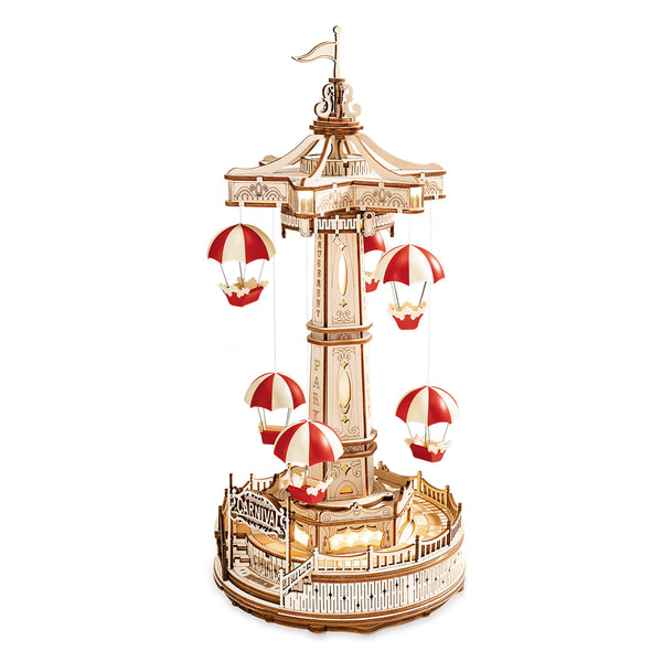 Parachute Tower Electro-Mechanical Wooden Puzzle