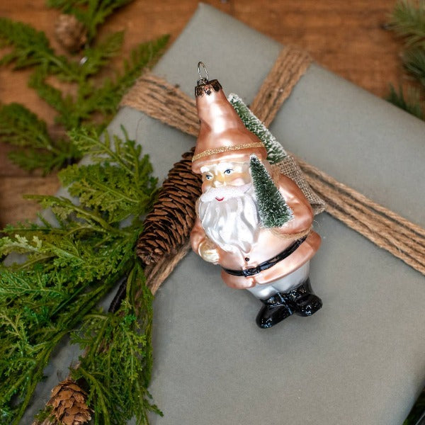 Ornement du Père Noël en verre mercure {plusieurs couleurs}