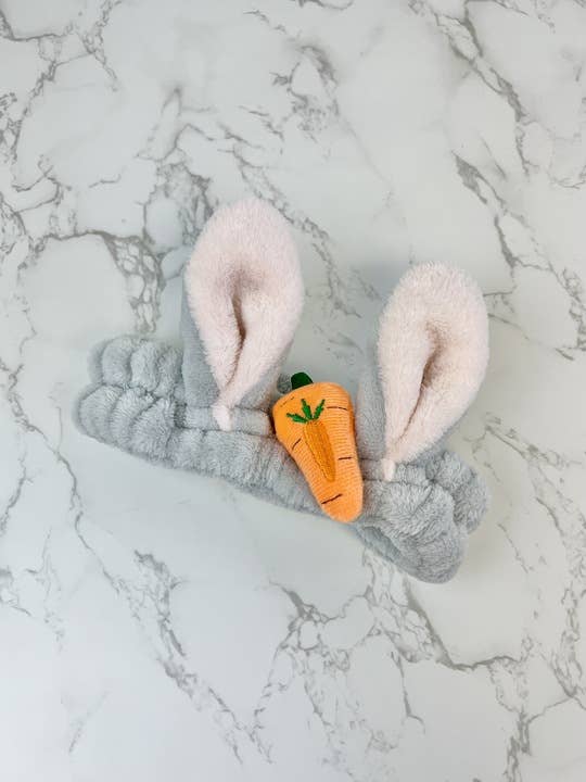 Bunny Ears Spa Plush Headband