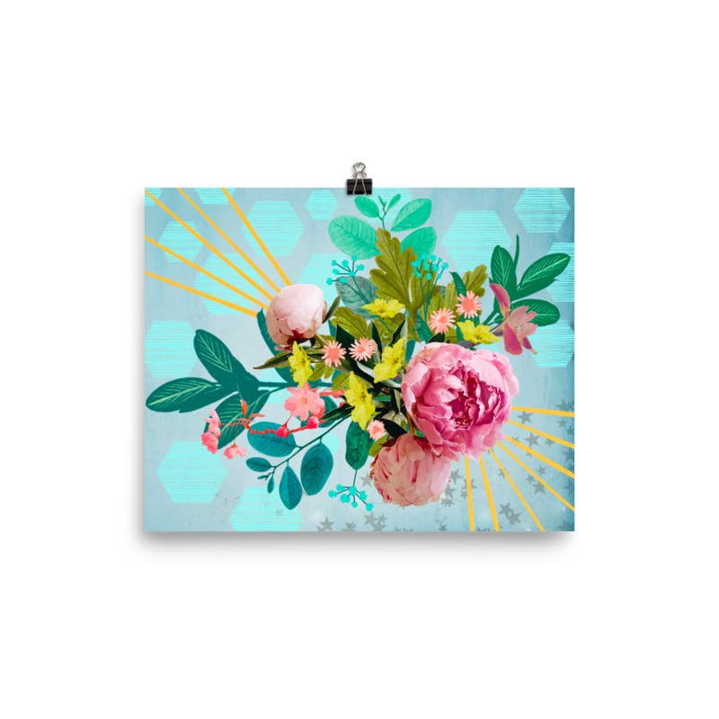 Explosion de fleurs Impression artistique