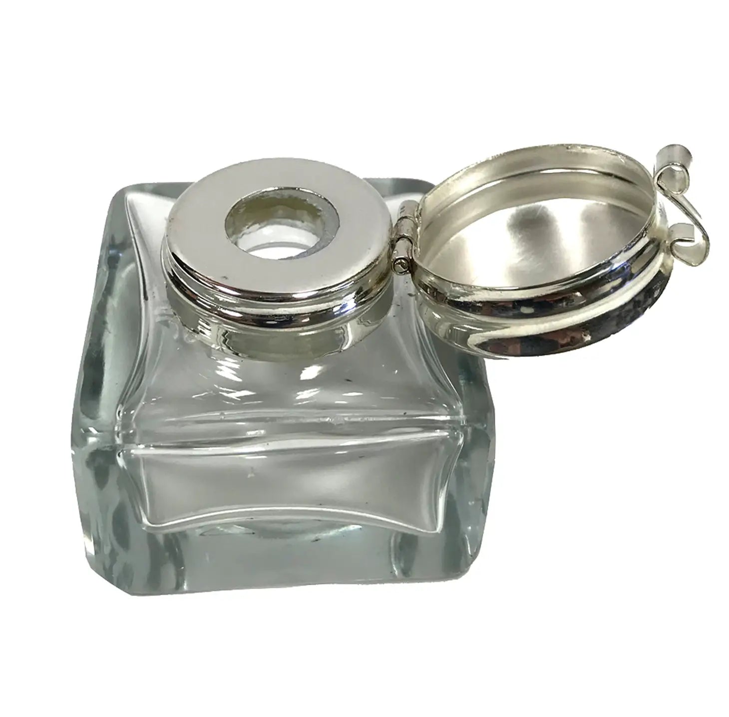 Encrier en verre carré {plusieurs couleurs}