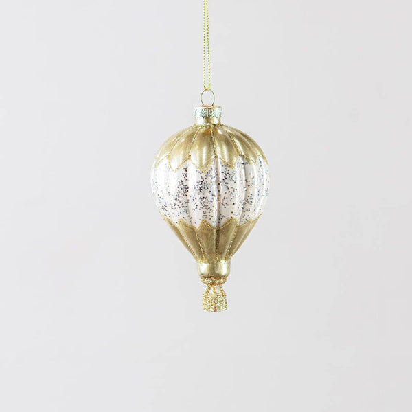 Gold Hot Air Balloon Ornament