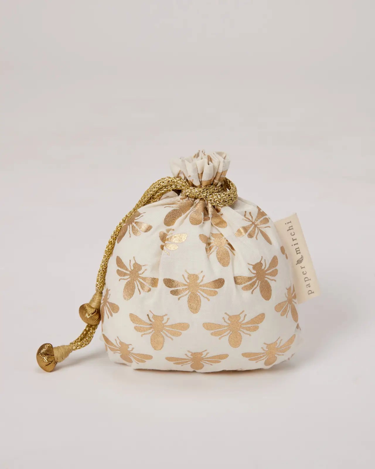 Sacs cadeaux en tissu réutilisables | Collection Abeilles {plusieurs styles}
