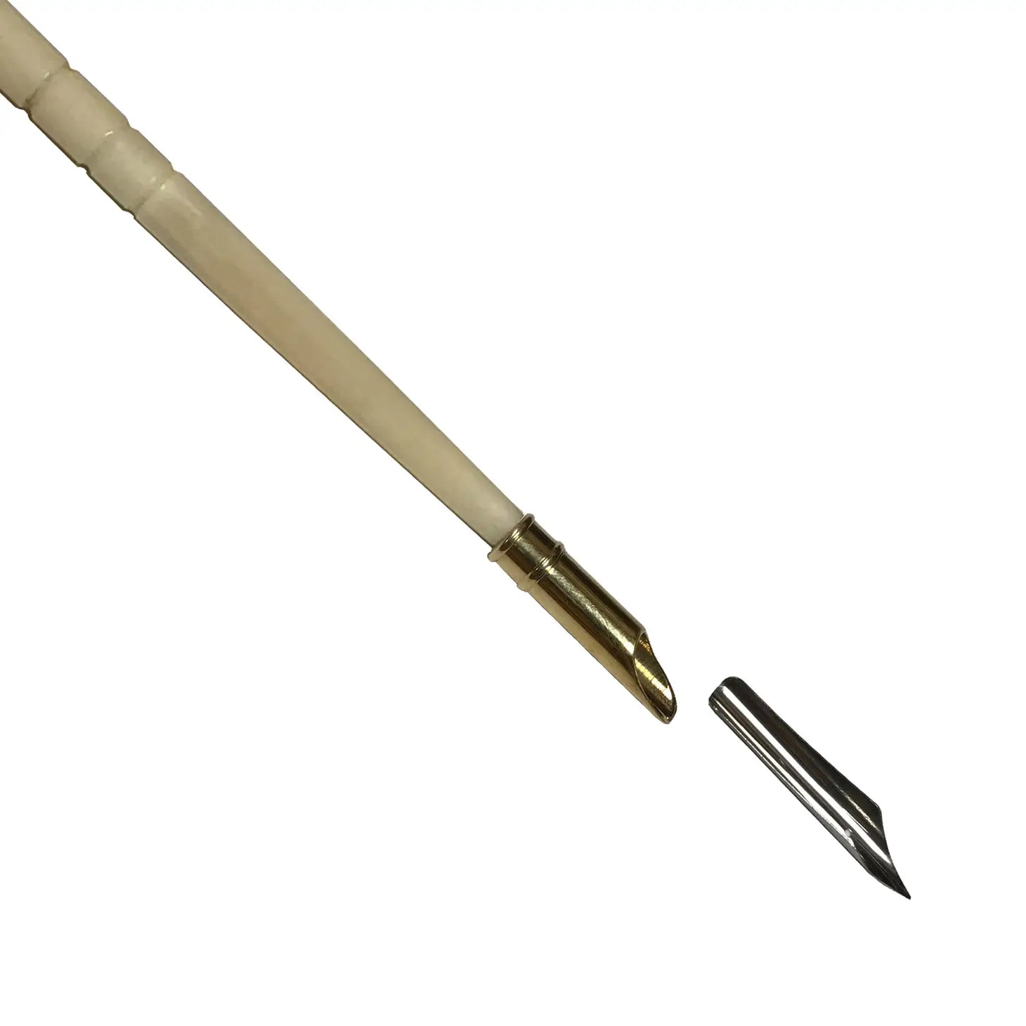 Off-White Turned Ox Bone Nib Pen