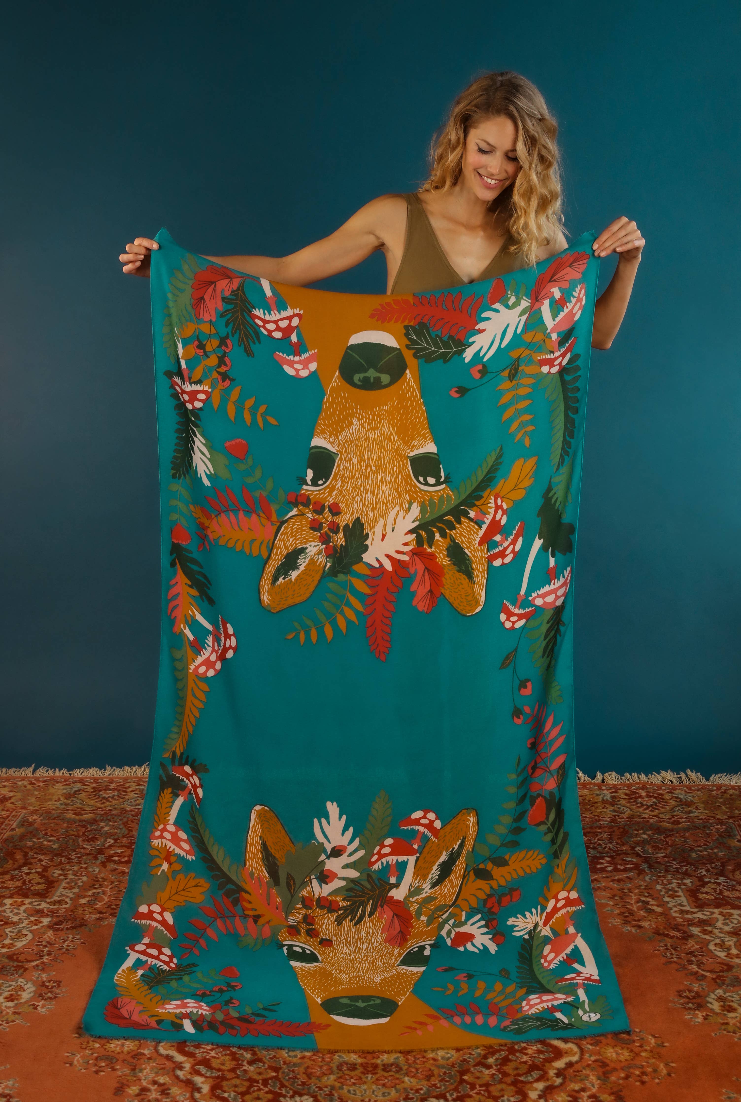 Decorative Print Doe Scarf {clearance}