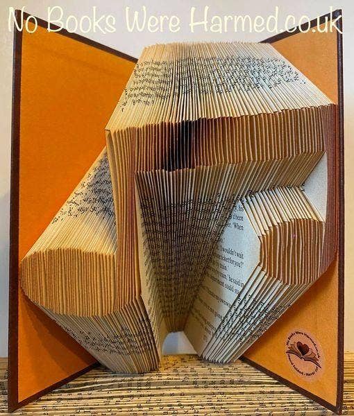 Folded Book Page Art Folded book page art