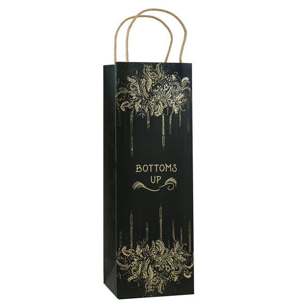 Bottoms Up Wine Bottle Gift Bag