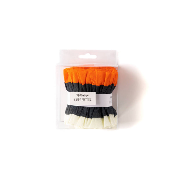 bannière en papier crêpe vintage | Thème Halloween