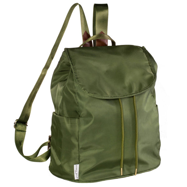 Sac à dos à cordon olive