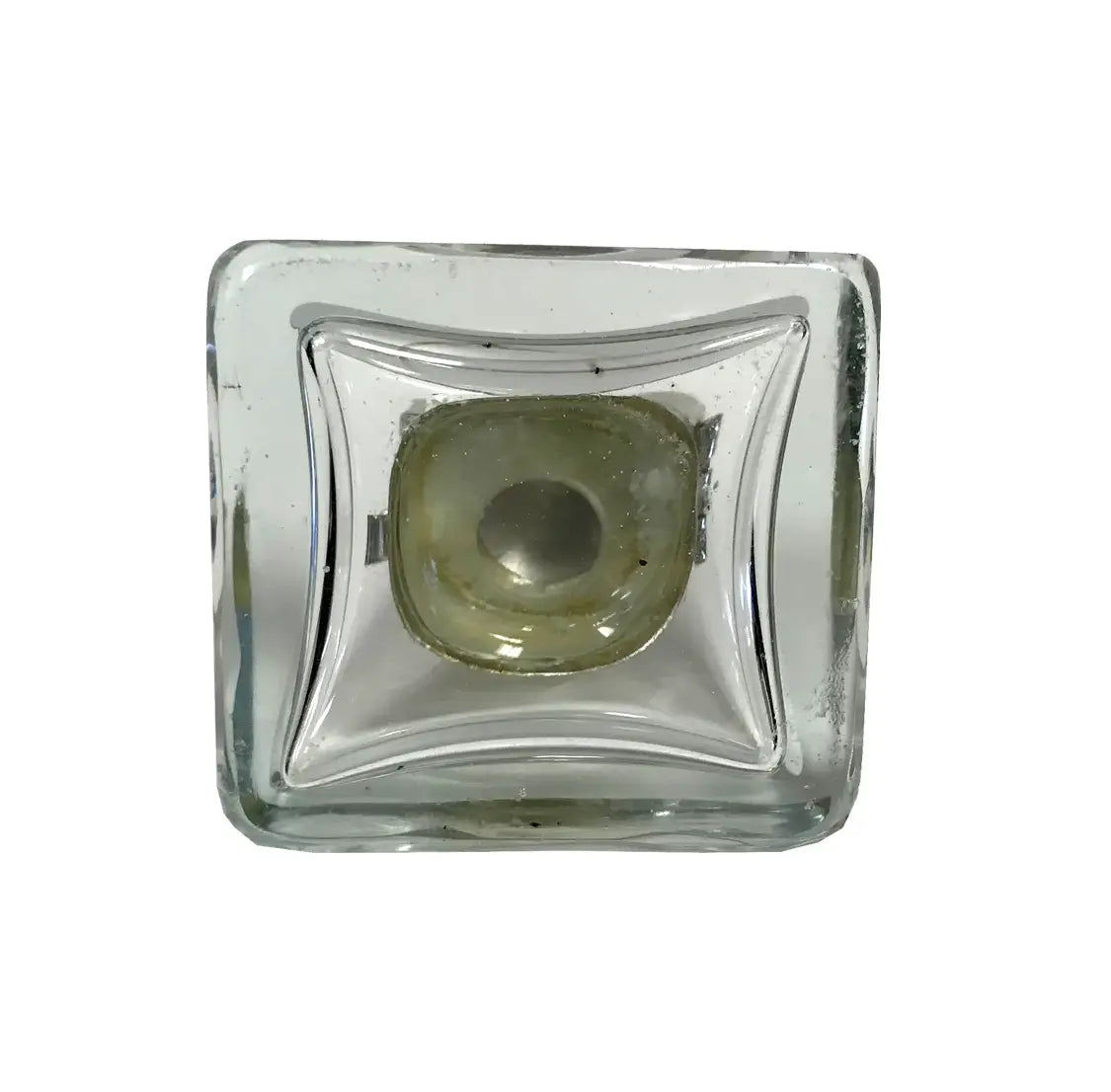 Encrier en verre carré {plusieurs couleurs}