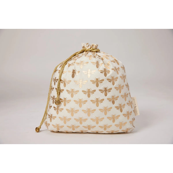 Sacs cadeaux en tissu réutilisables | Collection Abeilles {plusieurs styles}