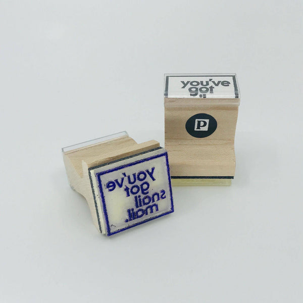 You've Got Snail Mail Wooden Handle Rubber Stamp