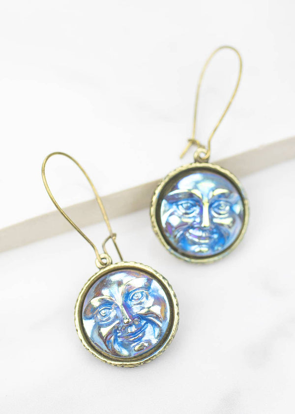 Man In The Moon Earrings