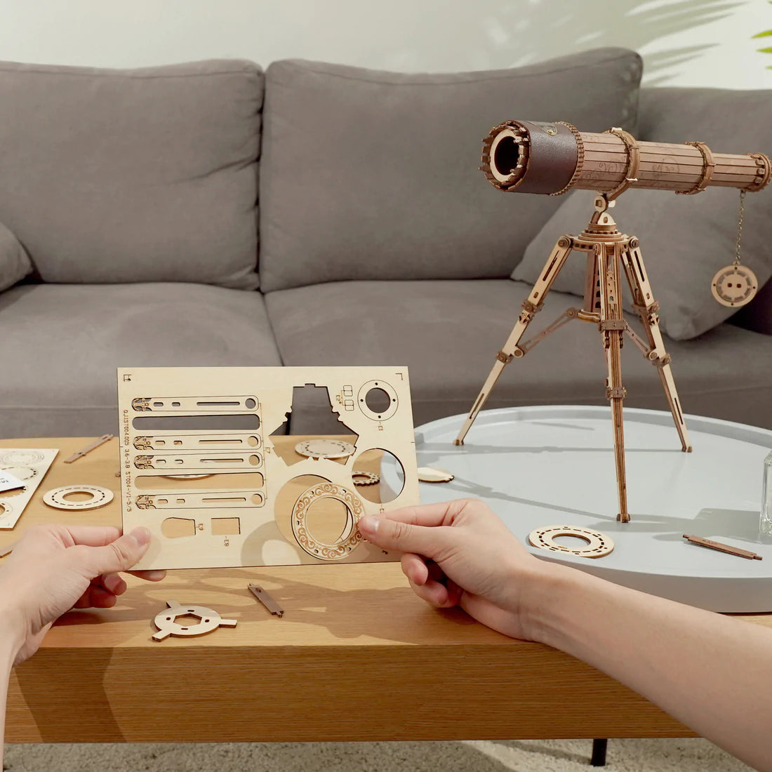 Monocular Telescope Mechanical Wooden Puzzle