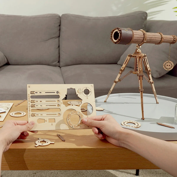 Monocular Telescope Mechanical Wooden Puzzle