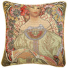 Housses de coussin Alphonse Mucha Rêverie/Primrose {1896}