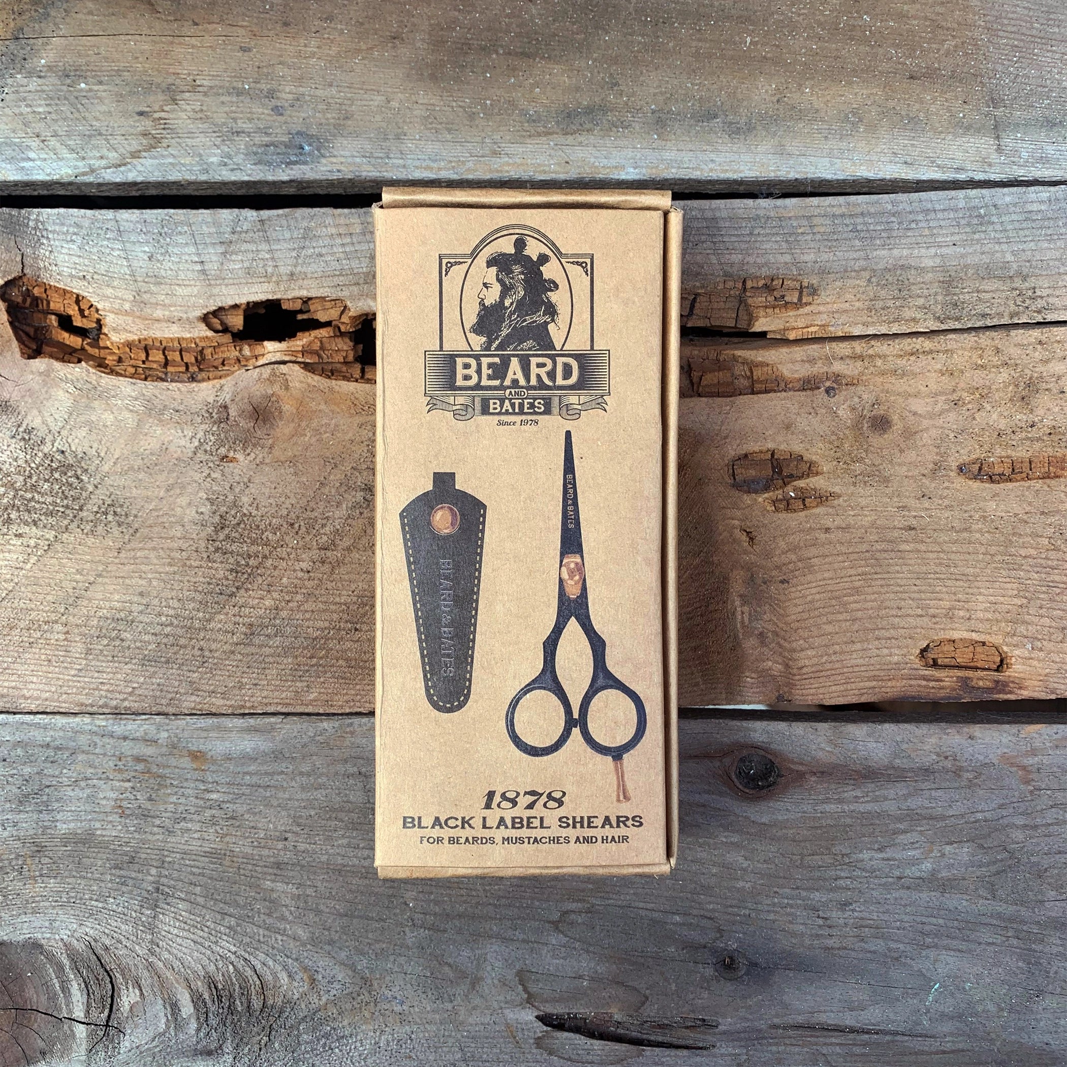 Ciseaux Black Label 1878 avec étui en cuir