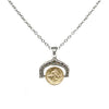 Gold Dupré Spinner Frame Necklace