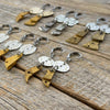 Balancing Time Vintage Watch Dial Earrings