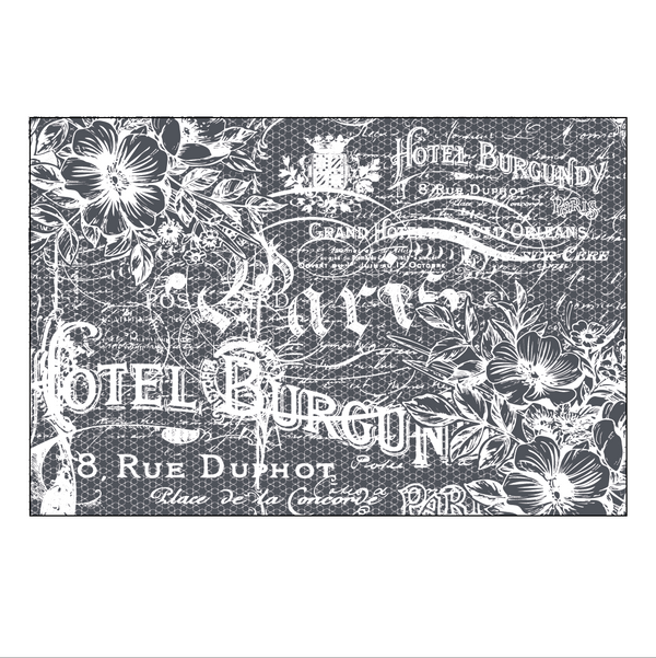 Mesh Stencil | Rue Duphot {18” x 12”}