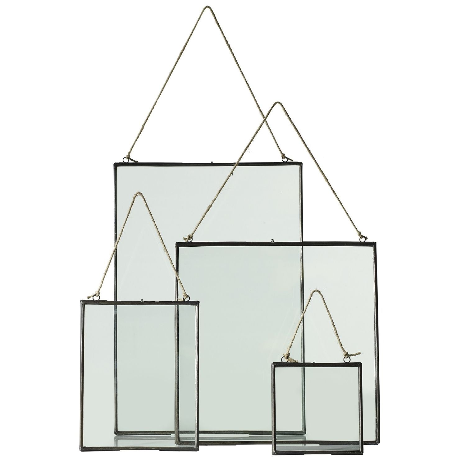Cadre flottant en verre et métal {plusieurs tailles}