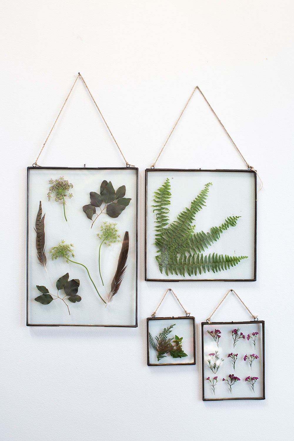 Cadre flottant en verre et métal {plusieurs tailles}