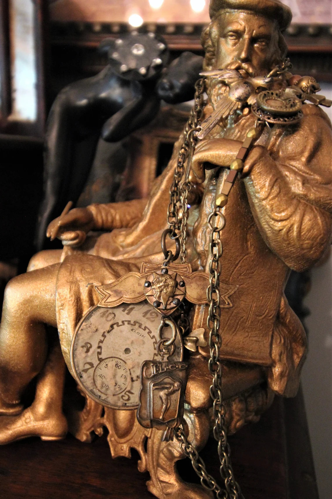 Antique Pocketwatch Optical Lens Necklace {One of a Kind}