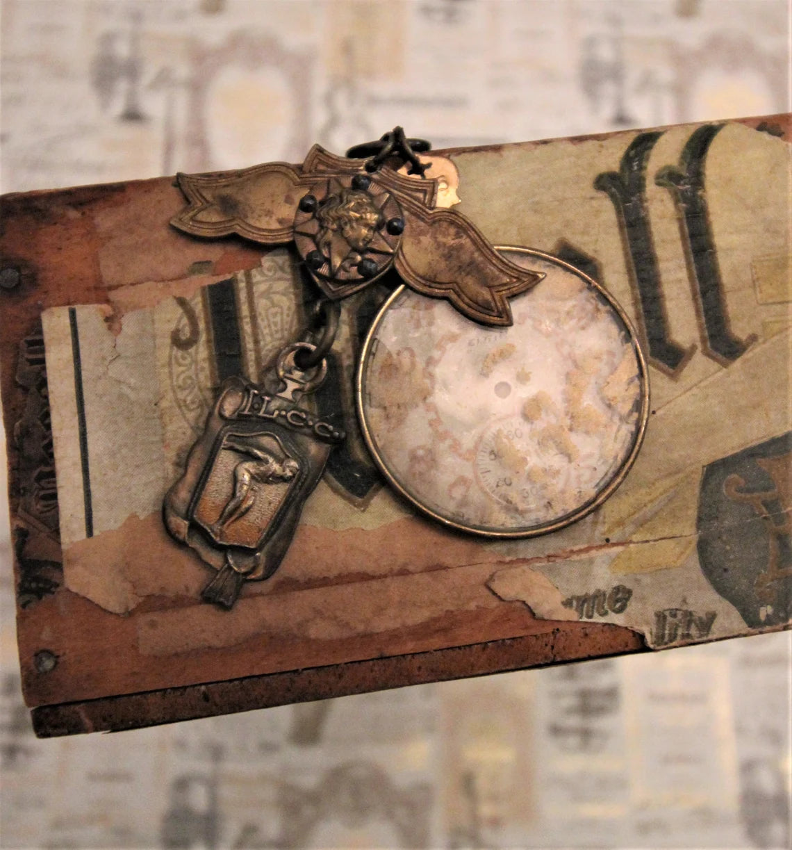 Antique Pocketwatch Optical Lens Necklace {One of a Kind}