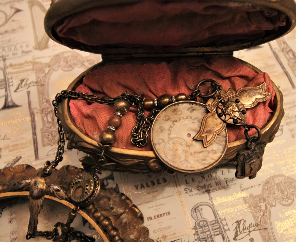 Antique Pocketwatch Optical Lens Necklace {One of a Kind}