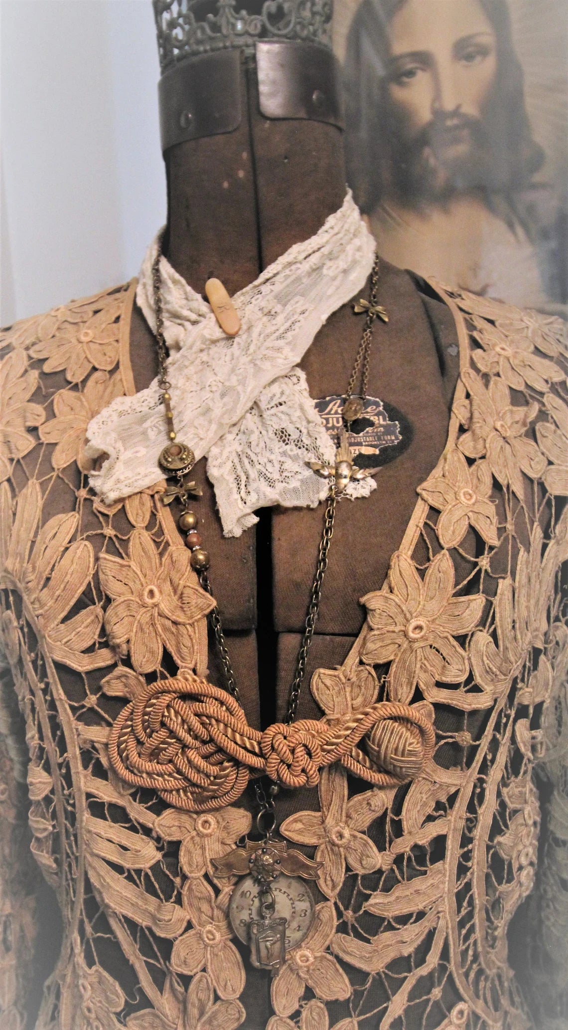 Antique Pocketwatch Optical Lens Necklace {One of a Kind}
