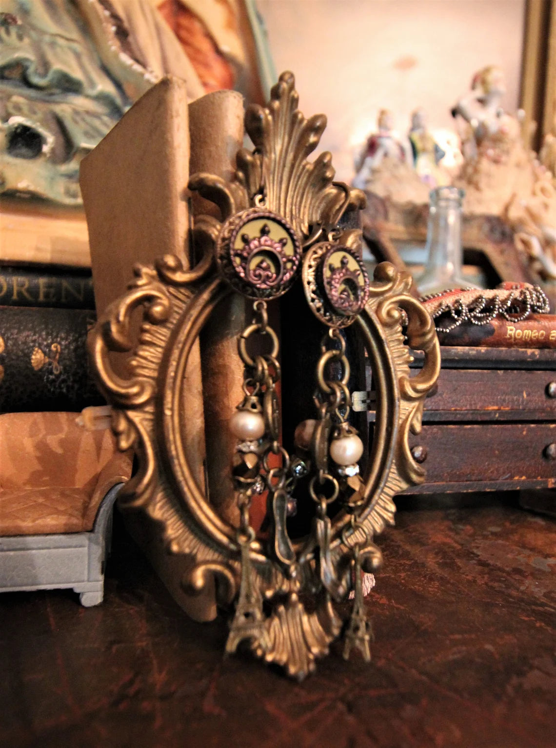 Edwardian Assemblage Eiffel Tower Earrings {One of a Kind}