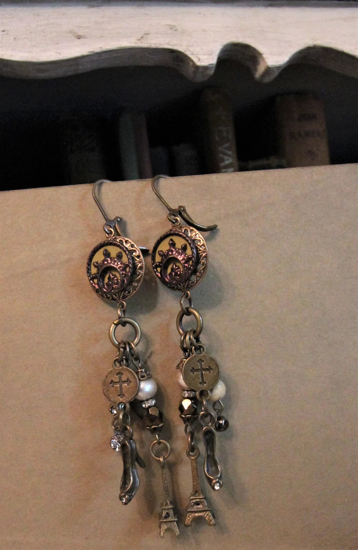 Edwardian Assemblage Eiffel Tower Earrings {One of a Kind}